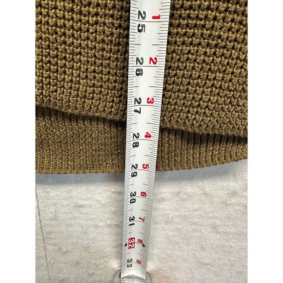 Michael Kors Camel Brown Cowl Neck Chunky Knit Sweater Women’s Large - Picture 5 of 9